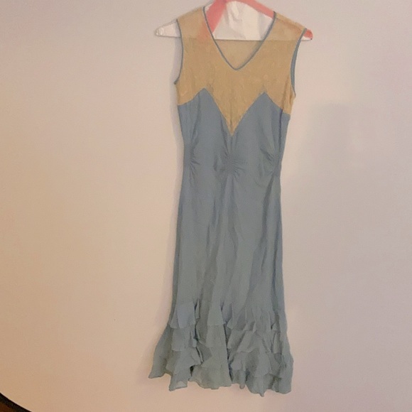 Vintage Dresses & Skirts - Vintage Gatsby-Era handmade silk dress, XXXS